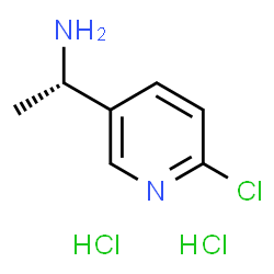 (S)-1-(6-氯吡啶-3-基)乙胺二盐酸盐结构式