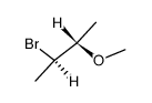 (2RS,3SR)-2-bromo-3-methoxy-butane Structure