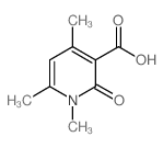 1,4,6-三甲基-2-氧代-1,2-二氢-吡啶-3-羧酸结构式