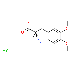 3-methoxy-O,a-dimethyl- D-Tyrosine hydrochloride Structure