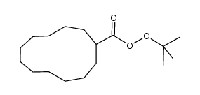 Cyclododecan-percarbonsaeure-tert.-butylester结构式