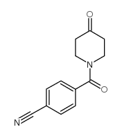 4-(4-氧代哌啶-1-羰基)-苯甲腈结构式