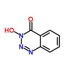 3-羟基-1,2,3-苯并三嗪-4(3H)-酮(HOOBt)结构式