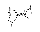 1,1'-Mo2(NMe2)(Br)(CH2SiMe3)4 Structure