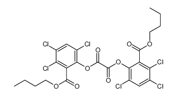 bis(2-butoxycarbonyl-3,4,6-trichlorophenyl) oxalate结构式