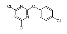 2,4-dichloro-6-(4-chlorophenoxy)-1,3,5-triazine Structure