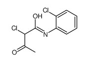 2-chloro-N-(2-chlorophenyl)-3-oxobutanamide Structure