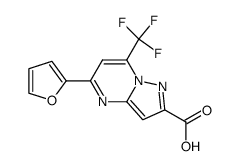 5-(呋喃-2-基)-7-(三氟甲基)吡唑并[1,5-a]嘧啶-2-羧酸(结构式