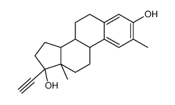 (8R,9S,13S,14S,17R)-17-ethynyl-2,13-dimethyl-7,8,9,11,12,14,15,16-octahydro-6H-cyclopenta[a]phenanthrene-3,17-diol结构式