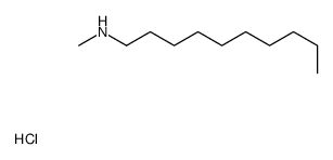 N-methyldecylamine hydrochloride Structure