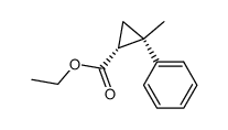 ethyl (1R,2S)-2-methyl-2-phenylcyclopropane-1-carboxylate Structure