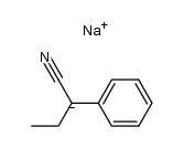 2-phenyl-butyronitrile, sodium compound结构式