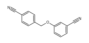 4-(3-cyano-phenoxymethyl)-benzonitrile Structure