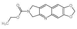 ethyl 6,8-dihydro-7h-[1,3]dioxolo[4,5-g]pyrrolo[3,4-b]quinoline-7-carboxylate结构式