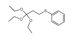 1,1-diethoxy-3-(phenylsulfenyl)propyl ethyl ether Structure