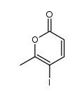 5-iodo-6-methyl-2(2H)-pyranone Structure
