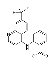2-((7-(trifluoromethyl)-4-quinolinyl)amino)benzoic acid structure