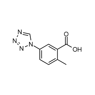 2-甲基-5-(1H-四唑-1-基)苯甲酸结构式