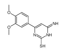 4-氨基-6-(3,4-二甲氧基苯基)嘧啶-2(1H)-硫酮结构式