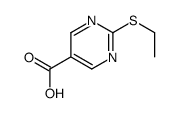 2-(ETHYLTHIO)-5-PYRIMIDINECARBOXYLIC ACID结构式