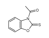 1-(2-thioxobenzo[d]oxazol-3(2H)-yl)ethanone结构式