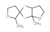 六氢-2,3A-二甲基螺[1,3-二硫代[4,5-B]呋喃-2,3(2H)-呋喃]结构式