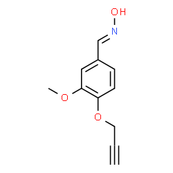 3-METHOXY-4-(2-PROPYNYLOXY)BENZENECARBALDEHYDE OXIME Structure