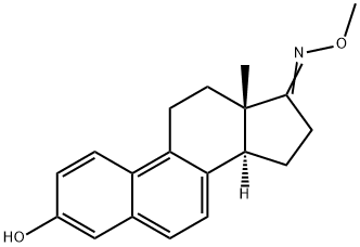 3-Hydroxy-1,3,5,7,9-estrapenten-17-one O-methyl oxime结构式
