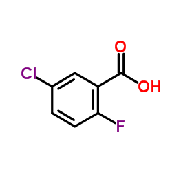 5-氯-2-氟苯甲酸结构式