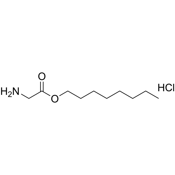 Octyl 2-aminoacetate hydrochloride structure