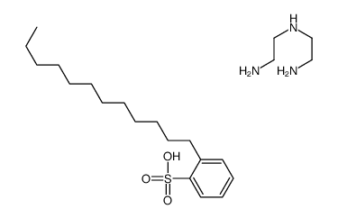 N'-(2-aminoethyl)ethane-1,2-diamine,2-dodecylbenzenesulfonic acid Structure