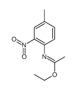 ethyl N-(4-methyl-2-nitrophenyl)ethanimidate结构式