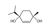 cis-1-isopropyl-4-methylcyclohex-2-ene-1,4-diol Structure