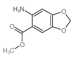 1,3-Benzodioxole-5-carboxylicacid, 6-amino-, methyl ester结构式