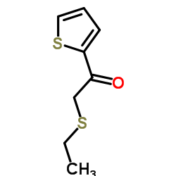 2-(乙基硫代)-1-(噻吩-2-基)乙酮结构式