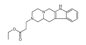 ethyl 3-(3,4,6,7,12,12a-hexahydropyrazino[1',2':1,6]pyrido[3,4-b]indol-2(1H)-yl)propanoate Structure
