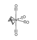 cis-bis(η2-ethene)tetracarbonyltungsten(I)(1+)结构式