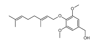 (E)-(4-((3,7-dimethylocta-2,6-dien-1-yl)oxy)-3,5-dimethoxyphenyl)methanol结构式