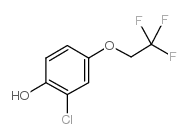 2-氯-4-(2,2,2-三氟乙氧基)苯酚结构式
