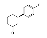 (R)-3-(4-fluorophenyl)cyclohexanone结构式