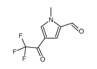 1-methyl-4-(2,2,2-trifluoroacetyl)pyrrole-2-carbaldehyde Structure