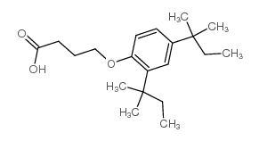 4-(2',4'-二特戊基苯氧基)-丁酸结构式