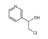 (S)-3-(1-hydroxy-2-chloroethyl)-pyridine结构式