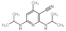 4-methyl-2,6-bis(propan-2-ylamino)pyridine-3-carbonitrile Structure