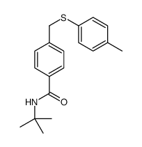 N-tert-butyl-4-[(4-methylphenyl)sulfanylmethyl]benzamide结构式