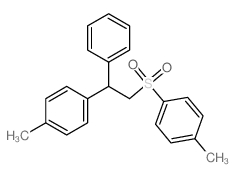 1-methyl-4-[2-(4-methylphenyl)-2-phenyl-ethyl]sulfonyl-benzene Structure