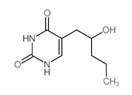 2,4(1H,3H)-Pyrimidinedione,5-(2-hydroxypentyl)-结构式