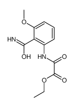 N-(2-Carbamoyl-3-methoxyphenyl)oxamidic acid ethyl ester结构式