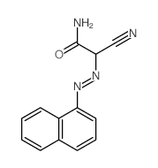 Acetamide, 2-cyano-2-[2-(1-naphthalenyl)diazenyl]- Structure