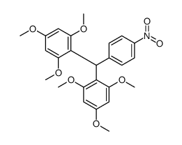 1,1’-[(4-硝基苯基)亚甲基]双[2,4,6-三甲氧基]-苯结构式